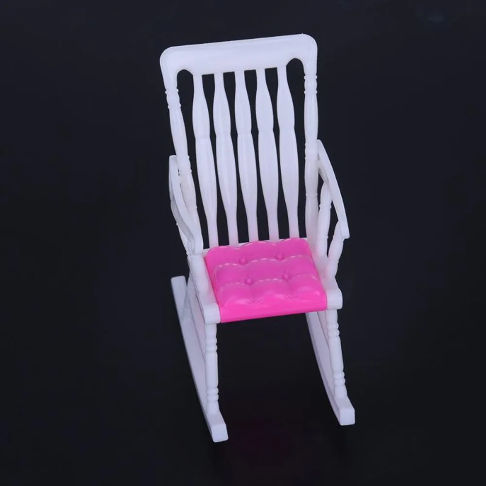 

Rocking Chair Sofa sets Accessories Plastic Furniture For Doll House Decoration Barbie Furniture Girls Doll House Decoration