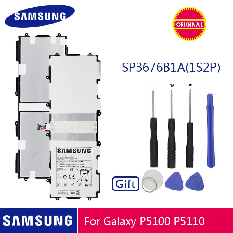 Оригинальная батарея samsung SP3676B1A 7000 мА-ч для samsung Galaxy Tab 10,1 N8020 GTN8013 P7510 P7500 P5110 P5100 N8000 N8010 P5113