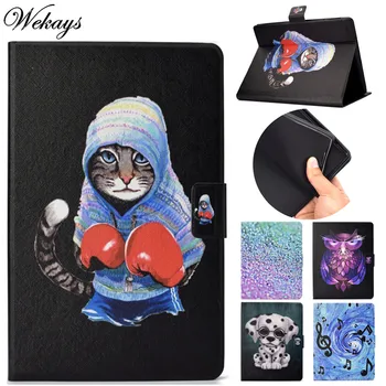 

Wekays For Apple Ipad Air 2 Ipad 6 A1566 A1567 Cartoon Cat Leather Flip Funda Case For Ipad Air 2 Ipad6 Cover Case For Ipad Air2
