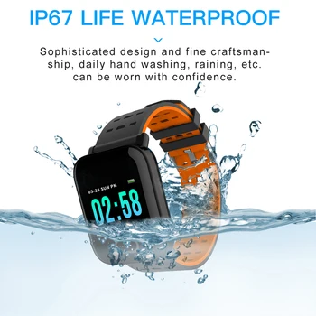 

Smart Bracelet Bluetooth Bracelet Heart Rate Sleep Blood Pressure Monitoring APP Control IP67 Waterproof for Outdoor Sports