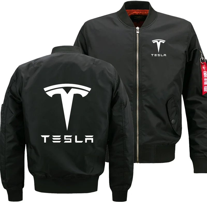 Men Zipper Flying Jacket Men Coat Tesla Car Logo Print Cotton Quick Dry Sweatshirt British Style Leisure Man Clothing Selling Men Zipper Flying Jacket Men Coat Tesla Car Logo Print Cotton Quick Dry Sweatshirt British Style Leisure Man Clothing Selling