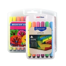 12 24 36 цветов художественный маркер дети Акварельная ручка Безопасные нетоксичные моющиеся ручки для рисования граффити товары для рукоделия