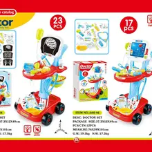 23 шт., детские игрушки, ролевые игры, доктор, игрушки медсестры, медицинский игровой набор для девочек, набор для ролевых игр, обучающая игрушка, набор ЭКГ, тележка с экраном, 2 цвета