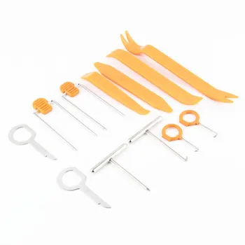 

high quality 12pcs Car Radio Door Clip Panel Trim Dash Audio Removal Open Installer Pry Tool For Car Vehicle