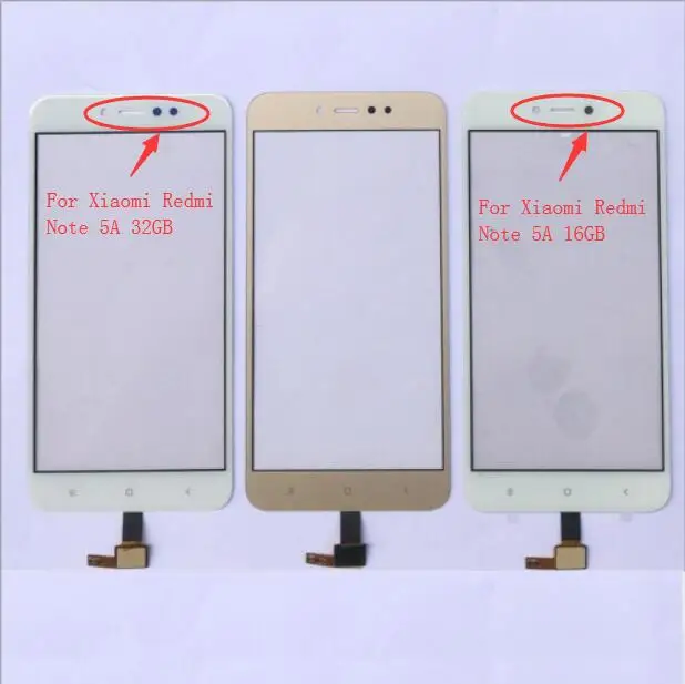 5,5 ''сенсорная панель для Xiaomi Redmi Примечание 5A 16 GB/5A Prime 32GB сенсорный экран дигитайзер сенсорная стеклянная панель объектива