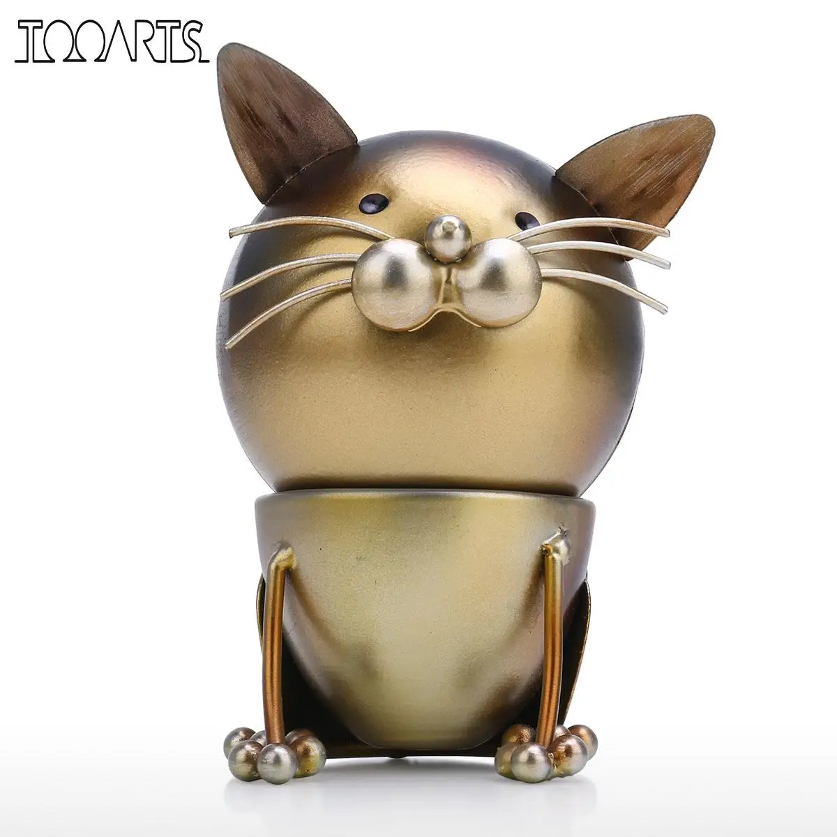 Tooarts Cat забавное украшение железное в виде животных ручная работа вращающаяся