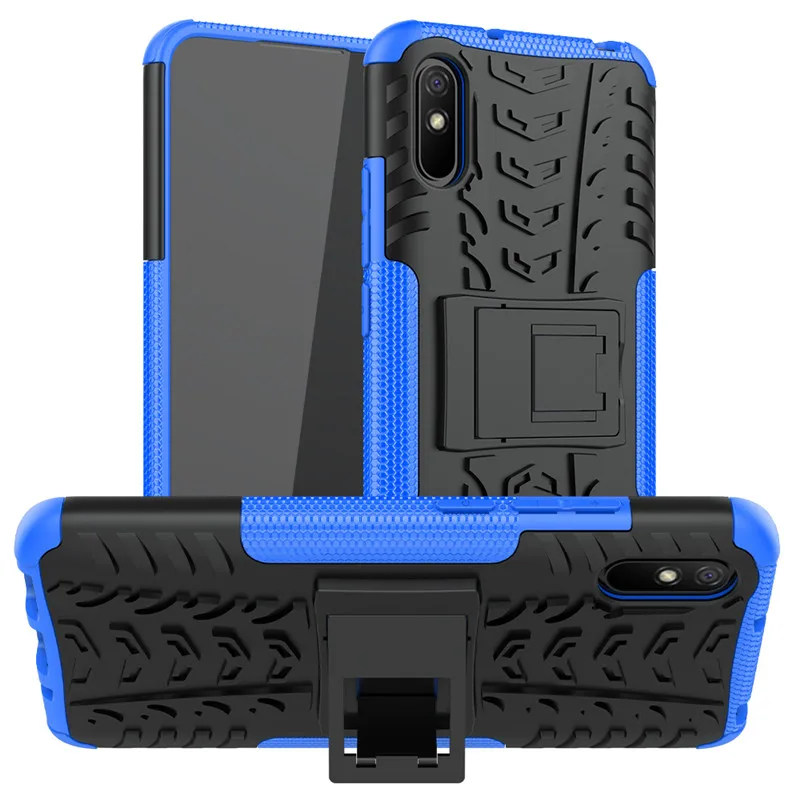 Чехол для Xiaomi Redmi 9A 9C Note 9s 8 7A 8T K30 K20 гибридный бронированный Мягкий силиконовый