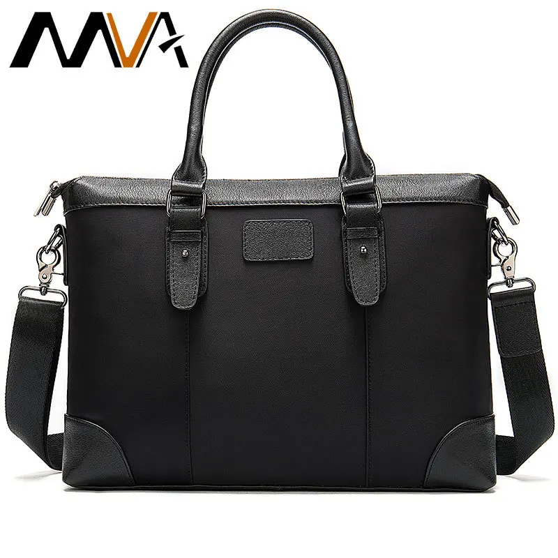 MVA men's briefcase document bag real leather bag businessman / Office / Handbag men's leather bag