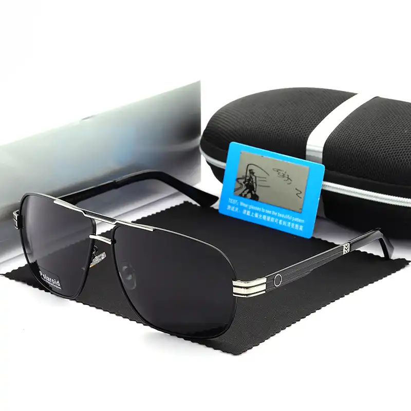 Mens Polarized Pilot Sunglasses Aluminium Metallic Fishing Driving Eyewear UV400