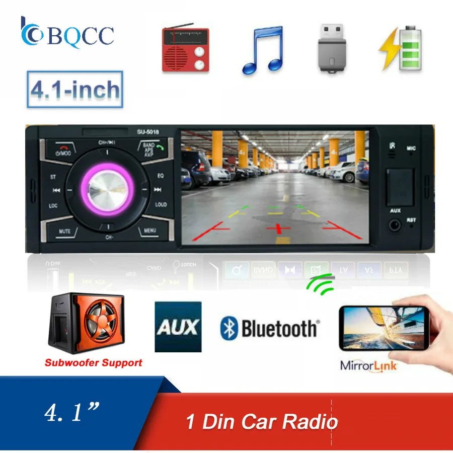 1 Din автомобильное радио Авторадио 4 &quotдюймовый сенсорный экран стерео