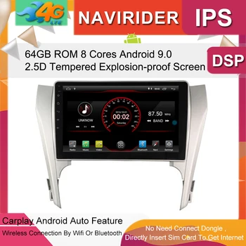 

Car Multimedia Player IPS Screen Monitor GPS tape recorder Bluetooth Android 9.0 For Toyota Camry 2012 2013 Vehicle Navigation
