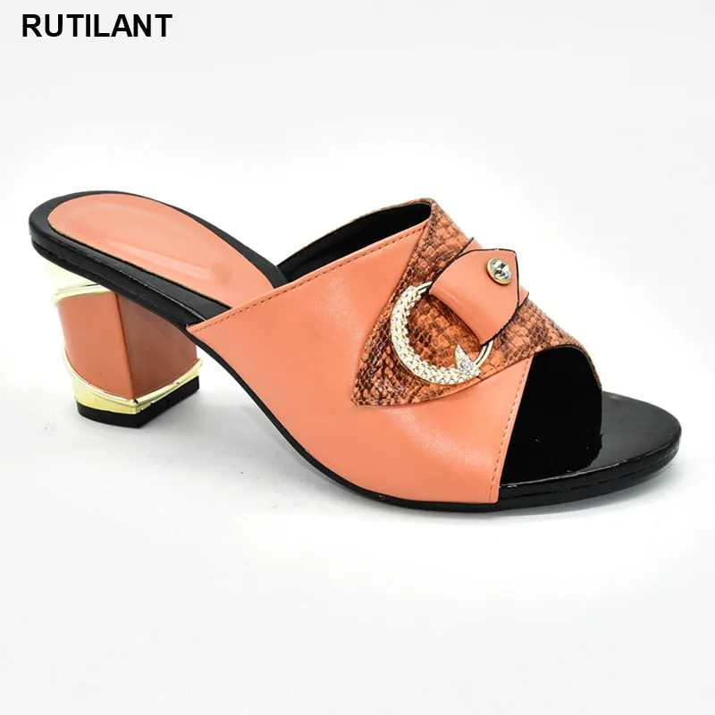 

Latest 2020 Sexy Platform Pumps Ladies Shoes Summer Slippers Good Quality Italian In Women High Quality African Wedding Shoes