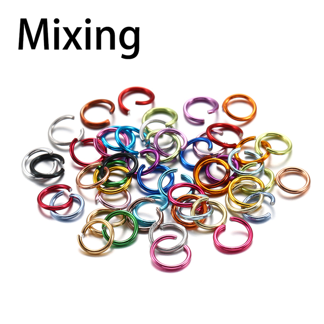 6 8 10 mm Aluminum Soft Open Jump Ring Split Rings Connectors For DIY Jewelry Making Findings Supplies Accessories