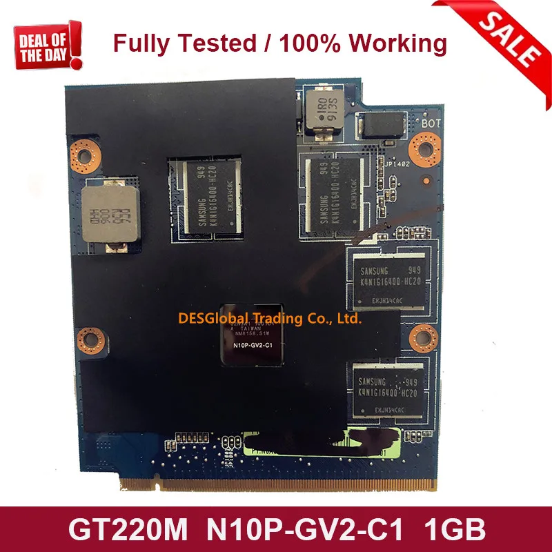 

For ASUS N81V N81VF G50IJ GT220M F90SG VGA Graphic Video Card N10P-GV2-C1 NXYVG1000-A11 69N0H0V10A11-01 Fully Tested