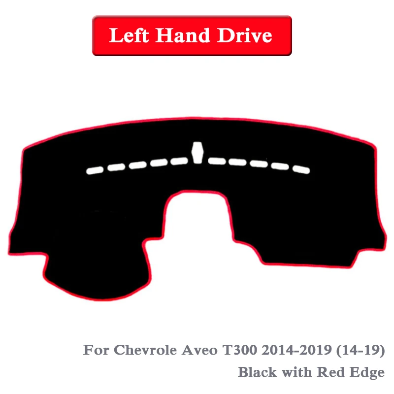 Автомобильный Стайлинг приборной панели Избегайте света коврик Инструмент платформа крышка коврик Роза для Chevrolet Aveo T300 2010- LHD& RHD анти-коврик