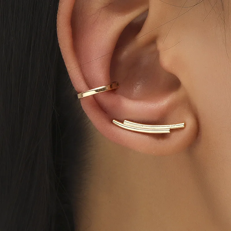 Bohemian NO Piercing Crystal Rhinestone Ear Cuff Wrap Stud Clip Earrings For Women Girl Trendy Earrings Jewelry Bijoux ear clip earrings clip earrings ear clip stud earrings ear accessories