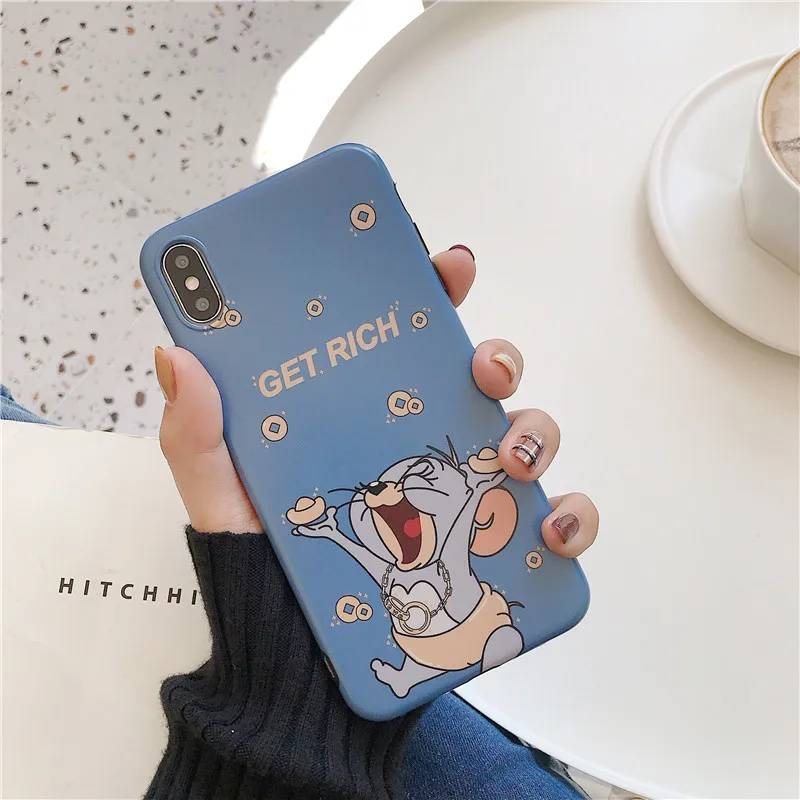 Забавный мультяшный чехол для телефона Jerry для iPhone 11 Pro MAX XS MAX XR X 7 8 6 6S Plus, мягкий силиконовый чехол IMD