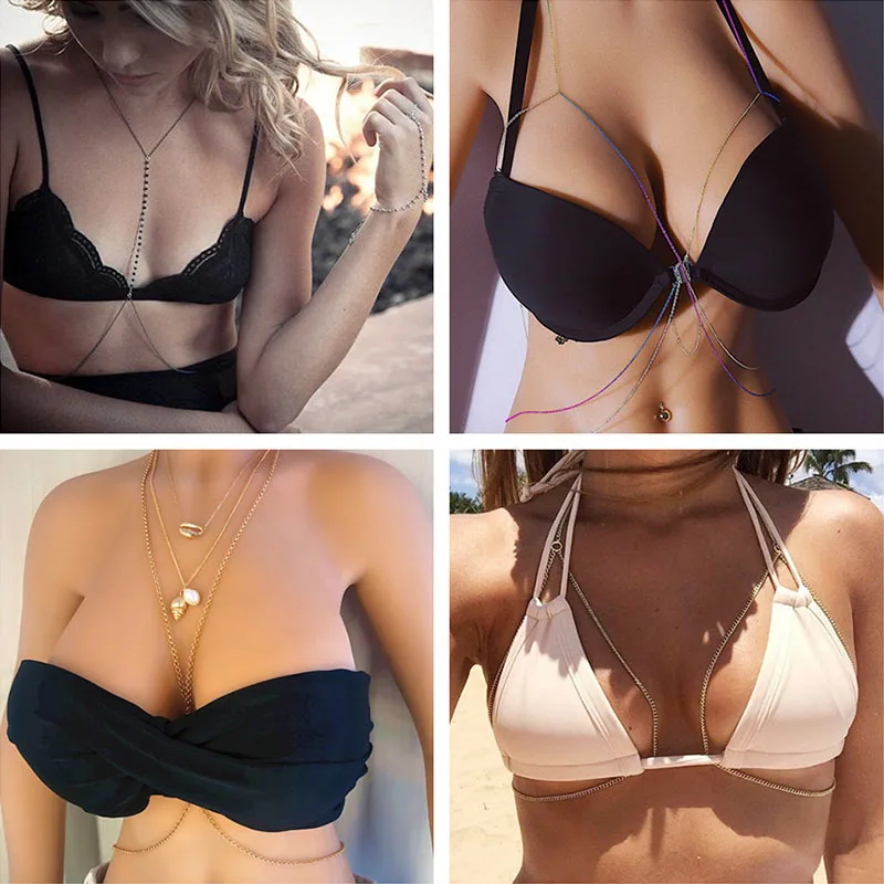 Luokey Bohemia Gold Silver Color MultiLayer Sexy Beach Belt Chain For Women Harness Crossover Belly Waist Necklace Jewelry | Украшения и