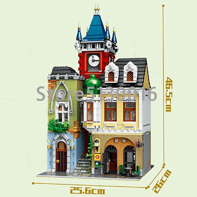 ql0924 MOC 4030 шт серия City Streetview кирпичный Старый город паба строительные наборы блоки Детские кирпичи ql0922 ql0920