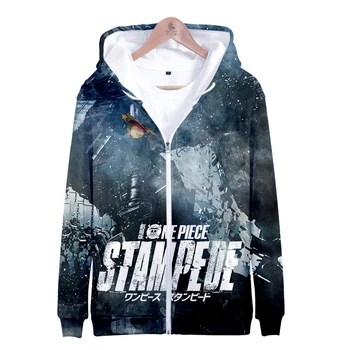 

One piece: action fever 3D cos coat autumn and winter Zipper hooded sweatshirt Leisure Print Novelty Top Luxury Harajuku