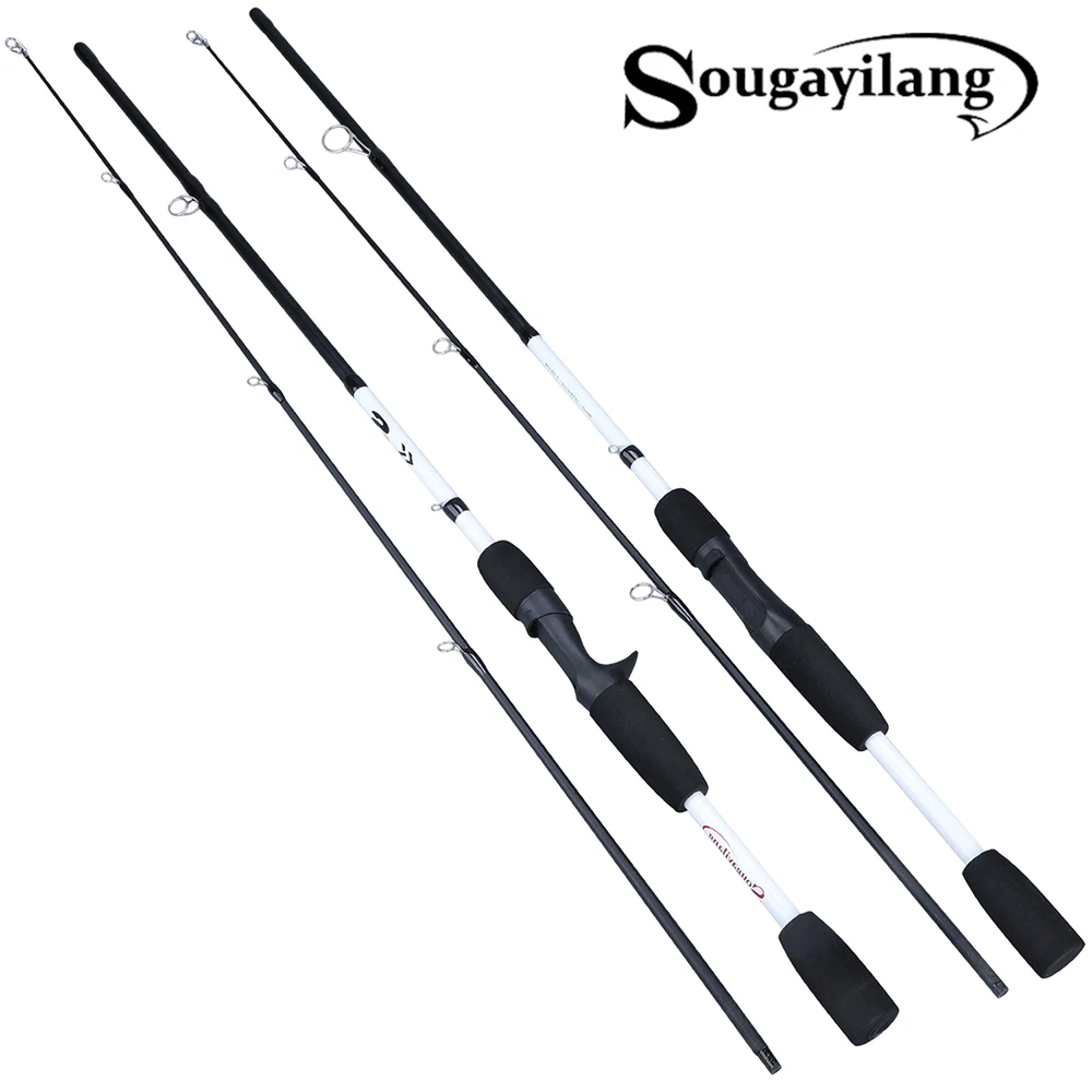 Sougayilang 165cm Carbon Spinning Fishing Rod M Power Fishing Tackle Lure Rod Lure Casting Rod Canne Spinnng Spinning Fishing