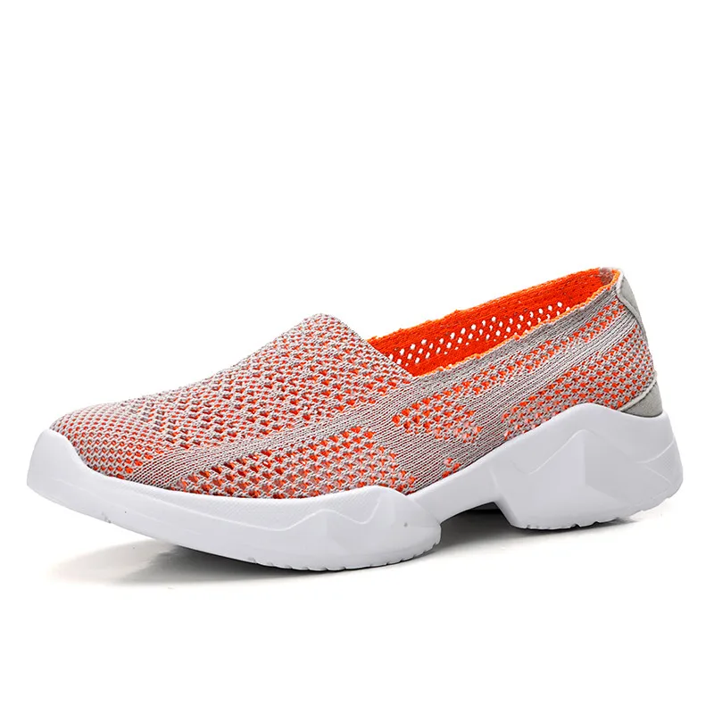 

Korean version of the large size new flying woven sets of feet light comfortable casual mesh sports shoes couple models