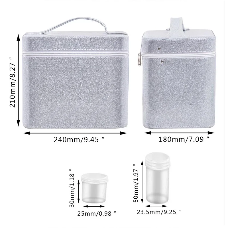 ABZC-126-Pack, портативный чемодан, бутылка для хранения эфирного масла, сумка для маникюра, хрупкая бутылка, косметический Органайзер