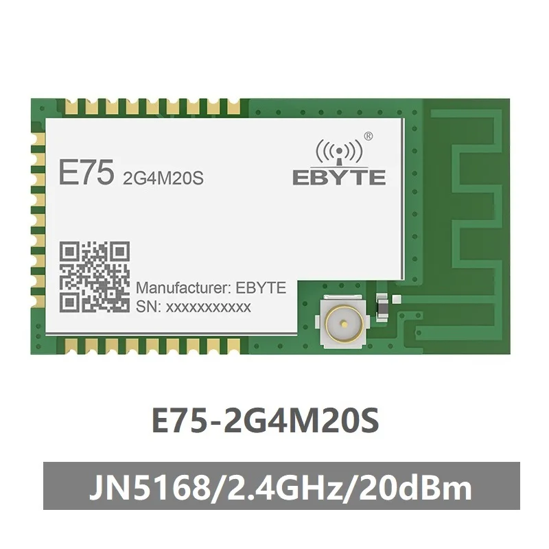 E75 2G4M20S JN5168 Zigbee 2 4 ГГц 100 мВт беспроводной передатчик приемник SMD 20 дБм PCB IPEX