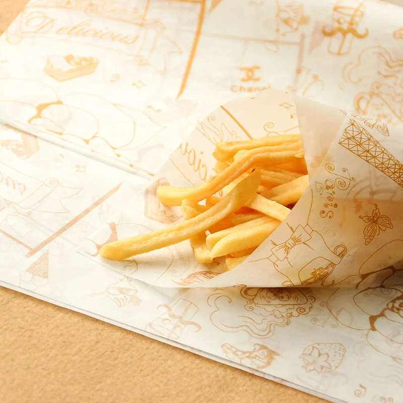 50pcs/Lot Pastry Bag Oil Proof Paper Silicone Mat Baking Tools For Cakes Design Food Grade Bread Sandwich Wrapping ZZY073 | Дом и сад