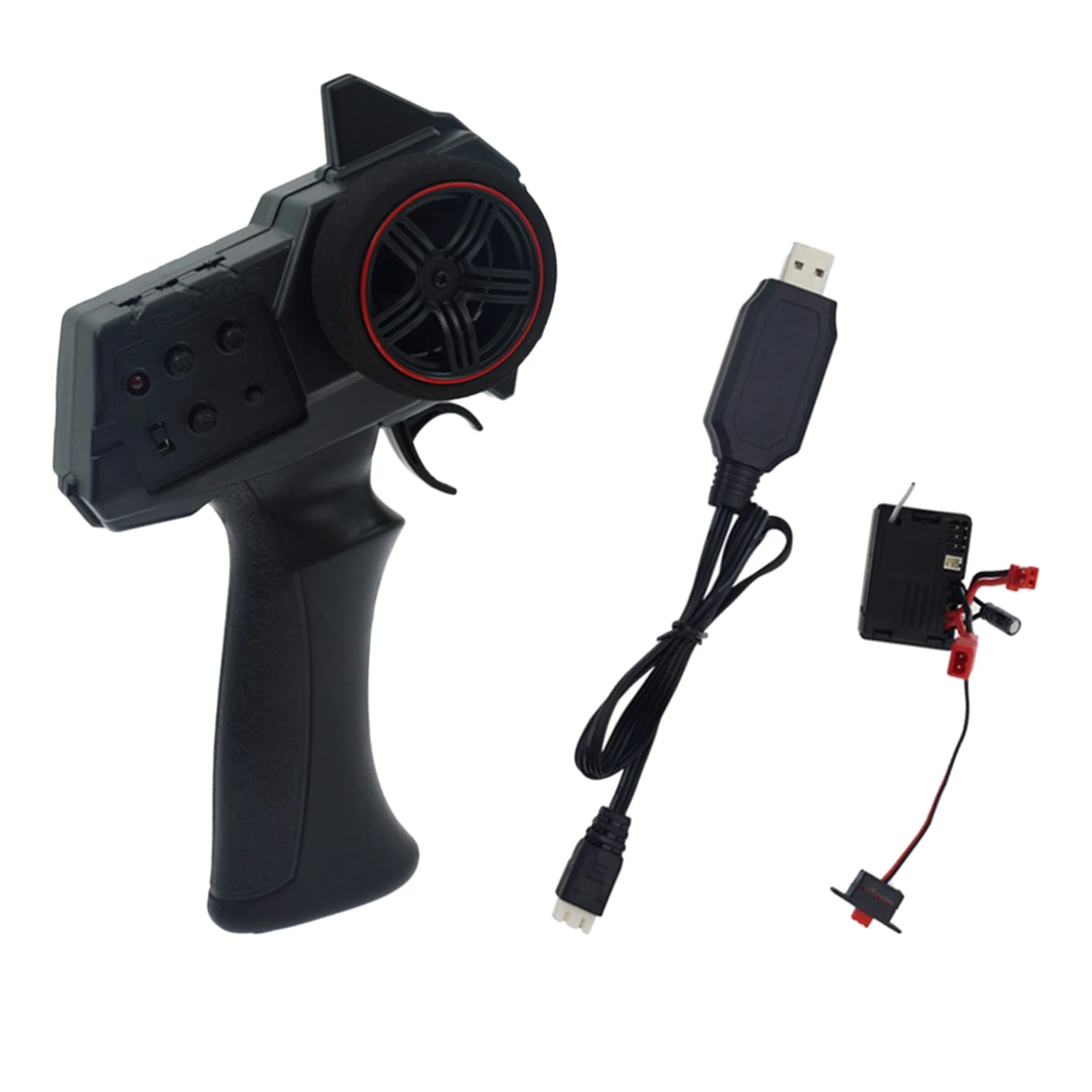 AX7S 2.4GHz 3CH 2 in 1 Remote Control Transmitter and Receiver USB Cable for RC Car Vehicle Boat Accessories Pats