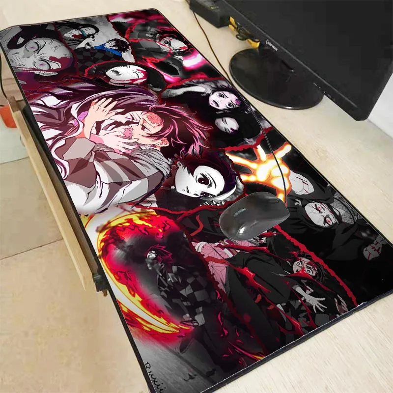 XGZ Anime Girl Design Pattern Game Lock Edge Mouse Pad Computer Keyboard Mats Speed Version Gaming