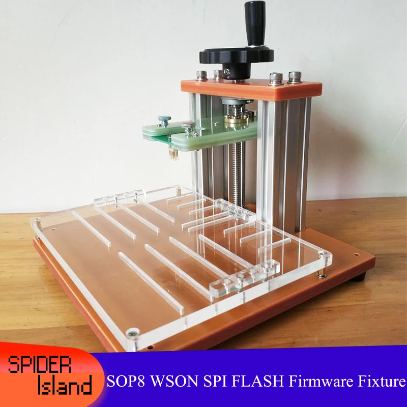 SOP8 WSON SPI FLASH Chip Firmware Programming  8-foot Chip 1.27mm Probe Thimble Fixture SOP8  Program Download Stand / Test Jig