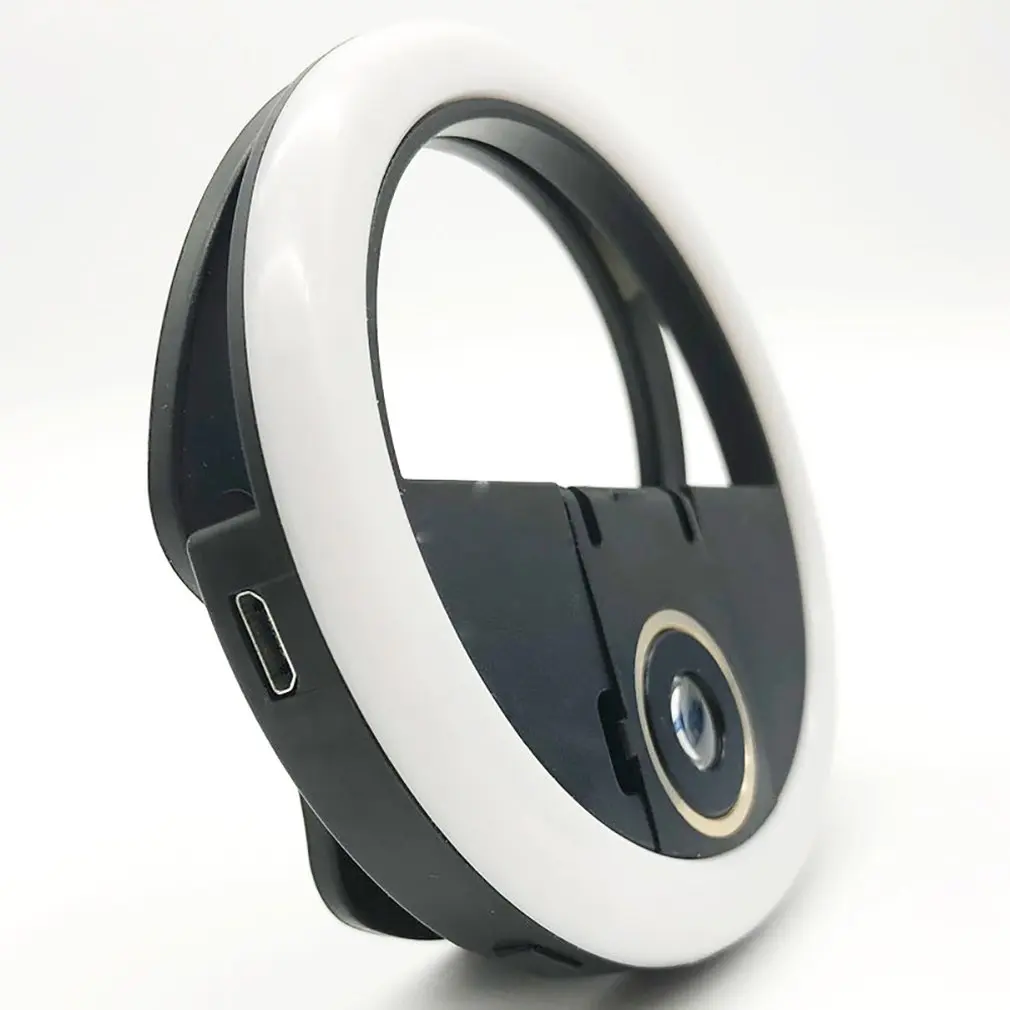 3 In 1 Selfie LED Flash For Cell Phone Smartphone Round Portable Selfie