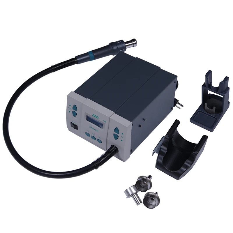 

Quick 861DW Lead-Free Hot Air Soldering Station Intelligent Digital Display 1000W Rework Station For PCB Chip Repair(US Plug)