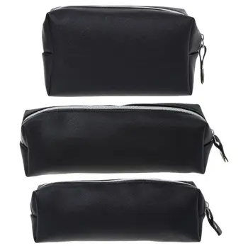 

Large Capacity Leather Bag Case Pen Pencil Pouch Stationery Box Purse New-office accessories