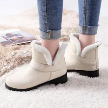 SAGACE модные однотонные ботинки без шнуровки с круглым носком винтажные женские ботинки на квадратном каблуке повседневная обувь на плоской подошве зимняя ветрозащитная теплая обувь