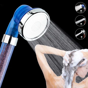 

Bathroom water shower shower mode 3 stone high pressure handheld shower head save rain shower head filter shower