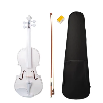 

Student Violin 4/4 Full Size Violin Violin Set Child Beginner White Violin