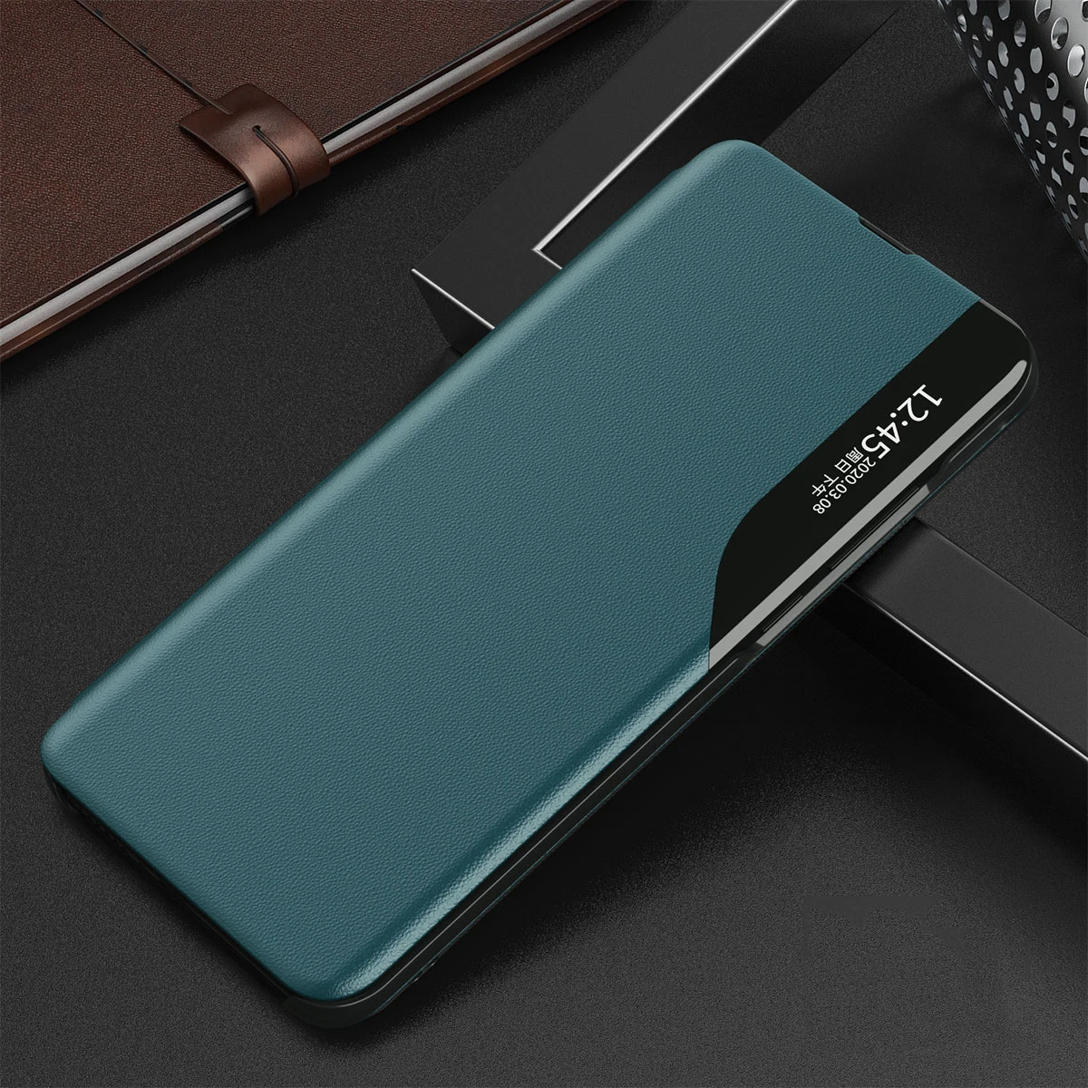 Flip leather phone case