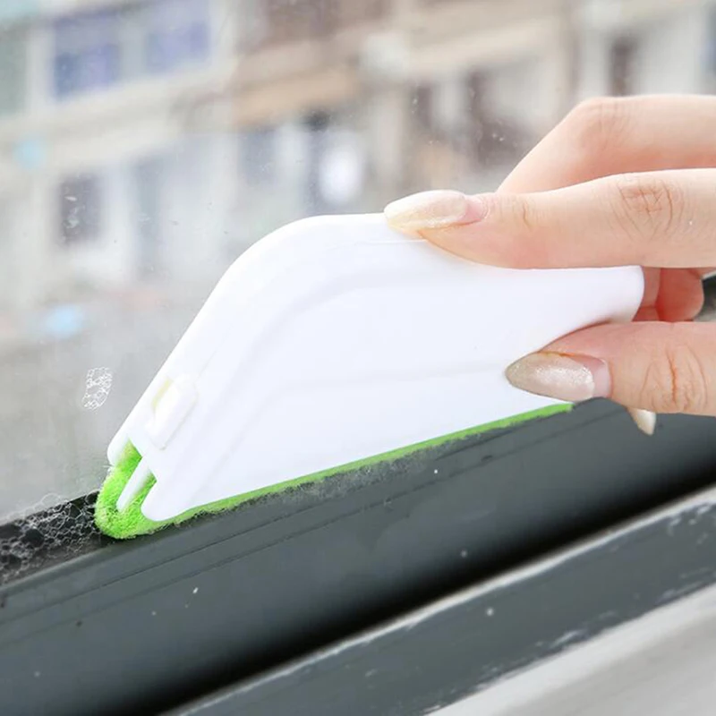 1 Set Window Groove Cleaning Brush Nook Cranny Window Cleaner Bathroom Kitchen