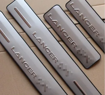 

4 pieces of stainless steel doors and Windows scratch/in lancer lancer auto parts - free shipping delivery