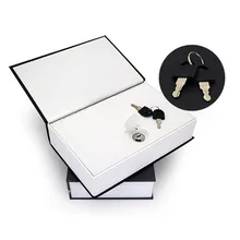 Coffre fort de style dictionnaire anglais, boîte avec verrou, tirelire, coffre fort pour pièces de monnaie, cadeau pour l'anniversaire d'un enfant