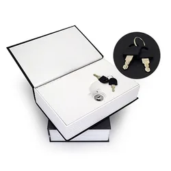 Coffre fort de style dictionnaire anglais, boîte avec verrou, tirelire, coffre fort pour pièces de monnaie, cadeau pour l'anniversaire d'un enfant 