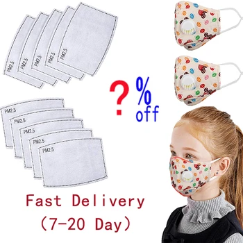 

2pcs yellow Children's Mask Pm2.5 Cotton Reusable Mask with Breathing Anti Haze Breathable Kids Mask+10 Free Filters