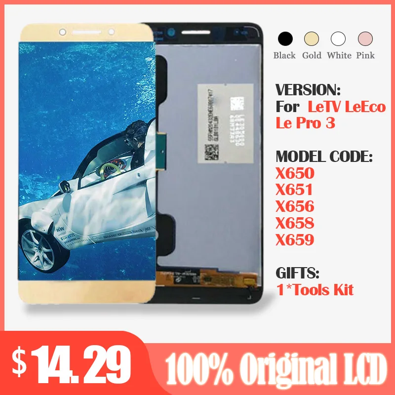 

5.5'' Display For LeTV LeEco Le Pro 3 X650 LCD with Touch Screen Leeco X651 X656 X658 X659 Digitizer Replacement Parts 1920x1080