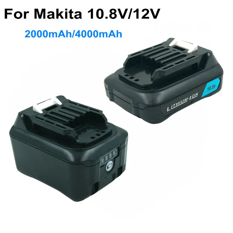 Batería recargable para herramientas eléctricas Makita, BL1020, BL1040, 12V, 10,8 V, 2000mAh/4000mAh, BL1016, BL1015, BL1041, BL1021, DF331D
