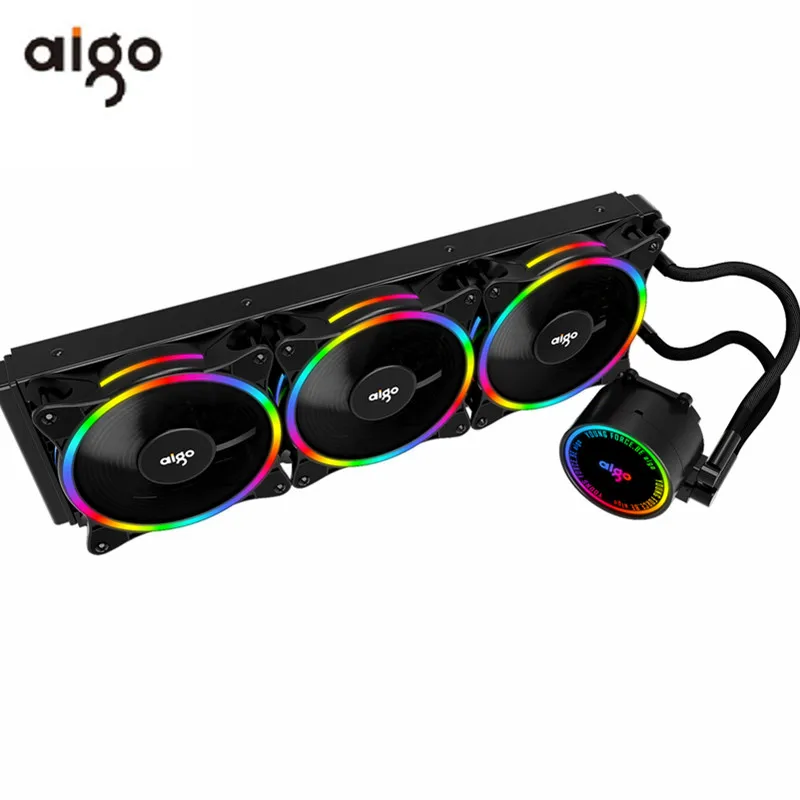 Чехол Aigo PC 120 240 360 мм охлаждающий вентилятор для жидкой воды CPU кулер rgb радиатор