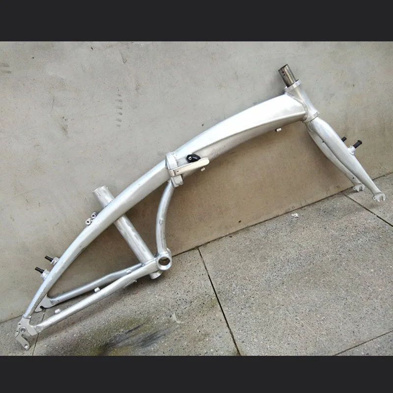 20 дюймов алюминиевый сплав складная рама велосипеда передняя вилка переменная скорость рама дорога стальная рама дорога рама