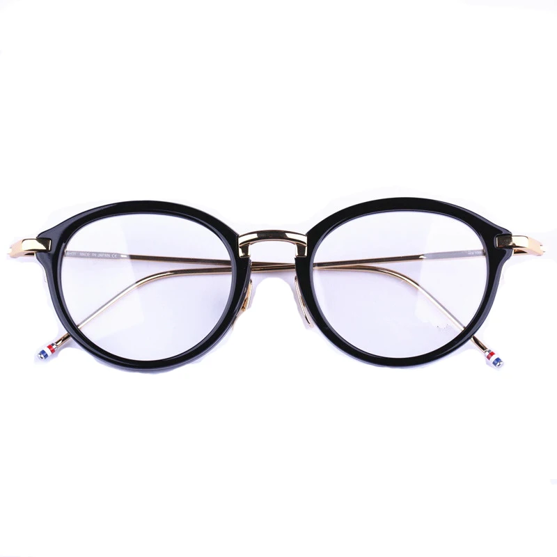 Luxury Brand Round Eyeglasses Frames Acetate+Alloy Frame Retro Trend Glasses Women Myopia Men Korean Style Boys Girls | Аксессуары для