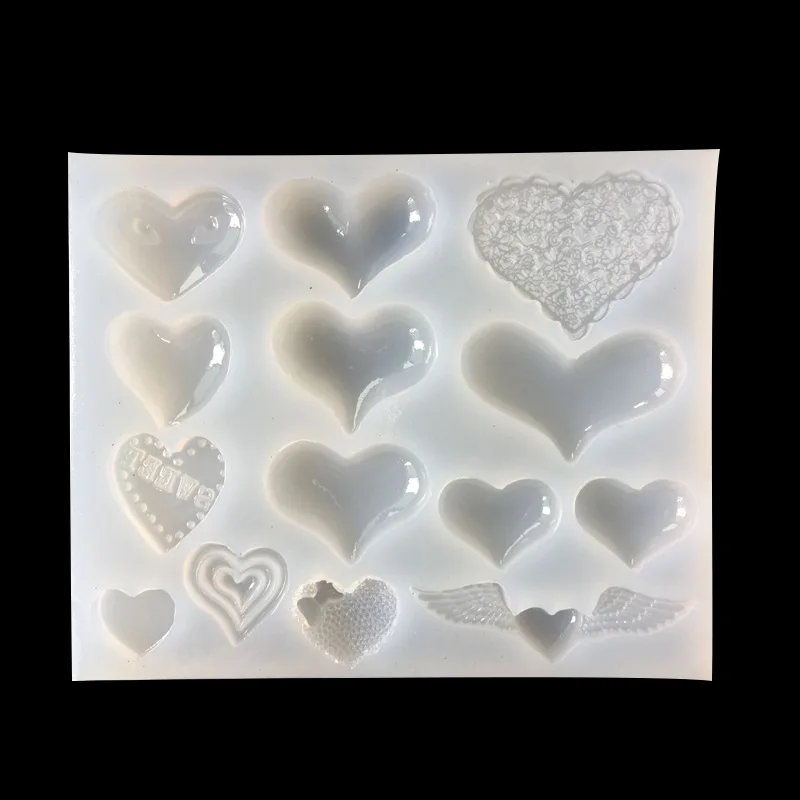 

Aibeads DIY Resin Mold Handmade Coaster Silicone Molds Jewelry Making Hand Made Tool Set Epoxy UV Resin Molds love mold